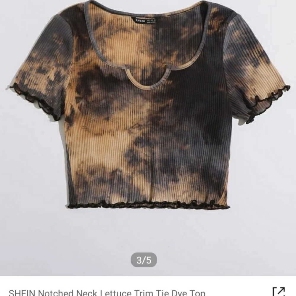 Tie dye crop shirt